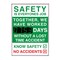 5S Supplies Digital LED Safety Scoreboard Signs with Frame, Safety Is Everyones Job SAFETY-LED- SIEJ - alternate 1